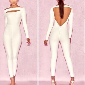 House of CB White Jumpsuit